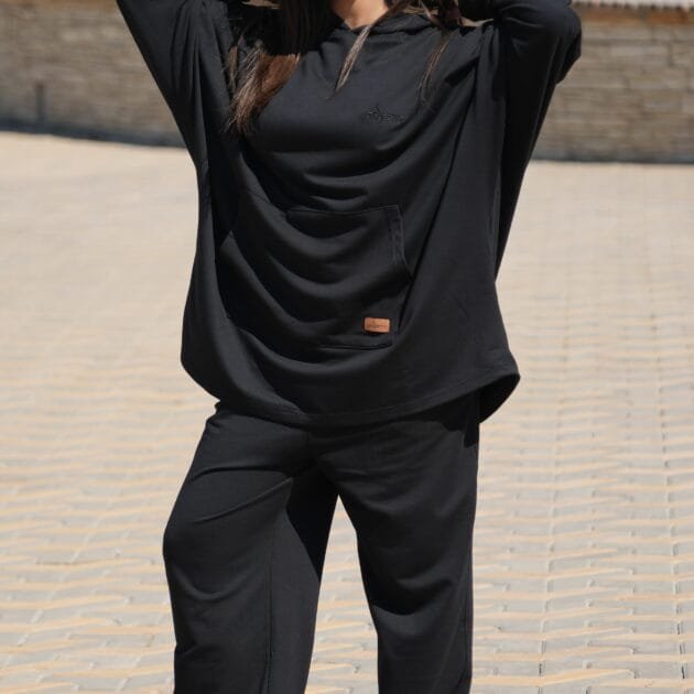 enssamble over size noir