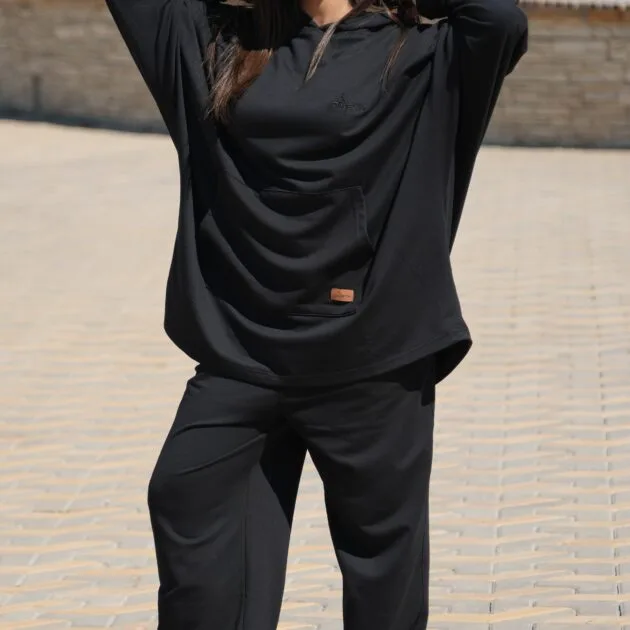 enssamble over size noir