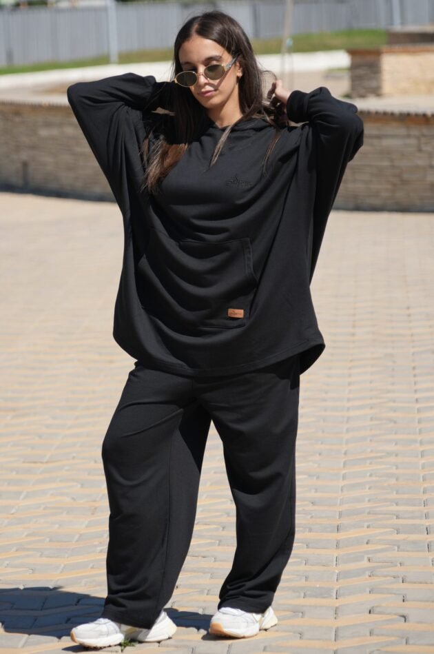enssamble over size noir